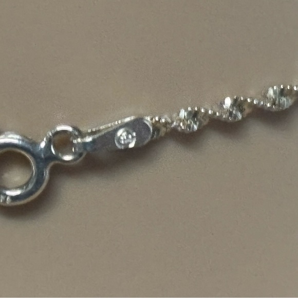 ❤️Rare Italian Hand Wired 925 Moonstone & Silver Necklace - Picture 7 of 8